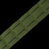Close-up of the Condor LCS Cobra Gun Belt in MultiCam, featuring a green strap with rectangular cut-out slits in rows for versatile attachment—ideal for military or bushcraft gear.